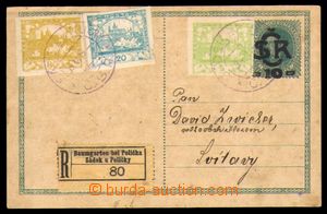 95711 - 1919 CDV1, Large Monogram - Charles 10/8h, sent as Reg, upra
