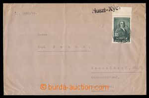 95775 - 1938 CARPATHIAN RUTHENIA  letter with 32f, Mi.589, provision