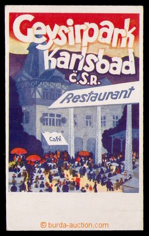 95821 - 1933 KARLOVY VARY (Karlsbad) - propagační pohlednice resta