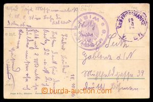 95832 - 1916 S.M.S. WIEN, violet round cancel. with eagle, supplemen