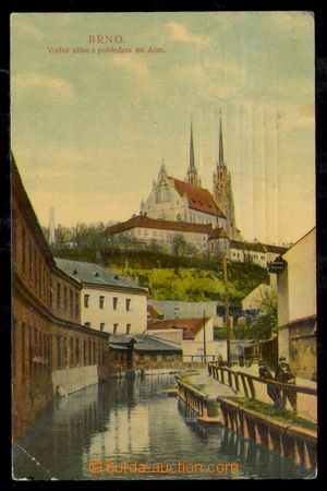 95855 - 1908 BRNO (Brünn) - Vodní ulice, pohled na Petrov, prošl�