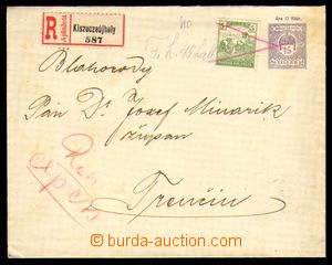 95873 - 1919 CPŘ41, postal stationery cover 15f with printing insid