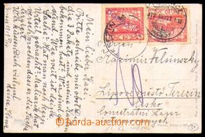95921 - 1919 pohlednice nedostatečně vyfr. pro II.TO zn. 10h, Pof.