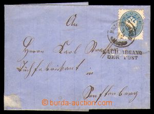 95950 - 1864 skládaný dopis vyfr. zn. Mi.33, DR REICHENBERG 4/12, 