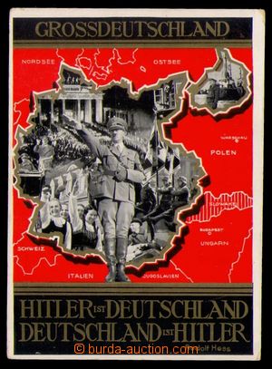 95968 - 1939 koláž Grossdeutschland, Hitler, citát R. Hesse, nepr