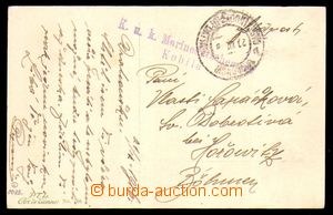 96012 - 1916 K.u.K.. MARINEDETASCHMENT KOBILA, blue 2-lines cancel.,