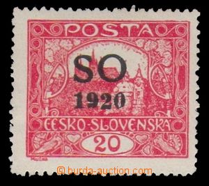 96039 -  Pof.SO7A IIp, 20h red, comb perforation 13¾:13½;,