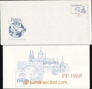 96146 - 1987 CSO5, Výstava PRAGA ´88, včetně PF 1988 s přítisk