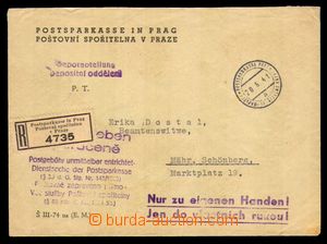 96269 - 1941 POSTAL SAVING BANK PRAGUE 20.6.41, postmark on/for offi