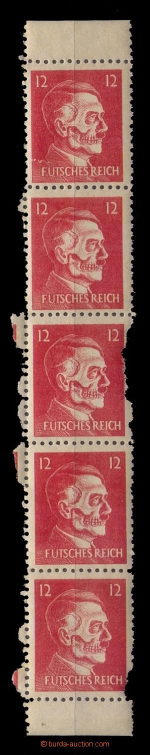 96303 - 1944 VÁLEČNÉ PADĚLKY / PROPAGANDA  Mi.17, Hitler - lebka