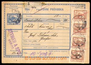 96548 - 1919 CDP1A, celý první díl z dobírkové průvodky, česk