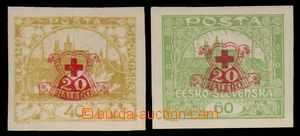 96672 -  Pof.170Nc, 171Nc, imperforated Hradčany 40h and 60h with a