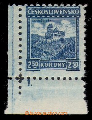 96696 -  Pof.222, Karlštejn (castle) 2,50CZK, corner piece with Pl 