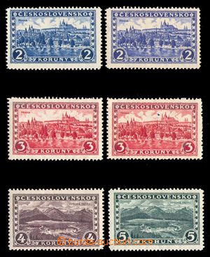 96707 - 1926 Pof.225-228 P6, Praha - Tatry, kompletní série s prů