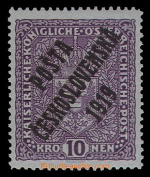 96759 -  Pof.51, Znak 10K tmavější odstín  fialové, úzký form