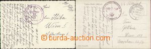 96936 - 1941-42 SS-Feldpost, comp. 2 pcs of Ppc to Vienna from occup