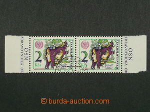 97223 - 1976 Pof.2215, Toximania, horizontal pair, plate variety on 