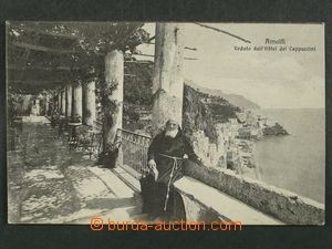 97466 - 1913 AMALFI - pohled na město z hotelu Capuccini, prošlá,