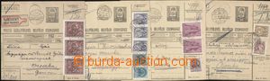 97755 - 1941-43 larger part Hungarian parcel cards with imprinted st