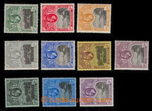 97887 - 1912 Mi.40-49, George V. + country, hinged, otherwise well p