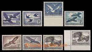 98017 - 1950-53 Mi.955-956, 968x+y, 984-987, Ptáci, kompletní sér