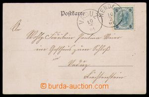 98040 - 1901 LIECHTENSTEIN  pohlednice Feldkirch vyfr. zn. 5h, Mi.72