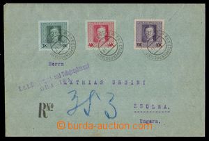 98041 - 1917 filatelisticky motivovaný R-dopis vyfr. zn. FP Karel, 