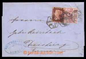 98044 - 1878 GREAT BRITAIN  folded identification invoice to Germany