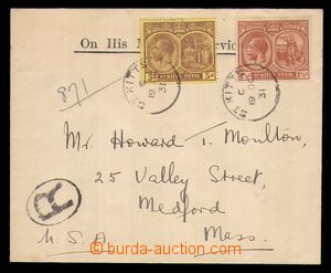 98048 - 1931 Reg letter to USA, with Mi.26, 29, CDS ST. KITTS 19.Oc.