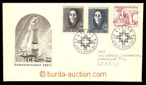 98066 - 1947 M3/47, ministerial FDC Lidice, incl. printed dedication