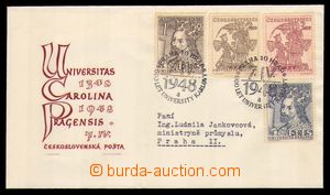 98069 - 1948 M2/48, ministerial FDC Charles University, filed addres