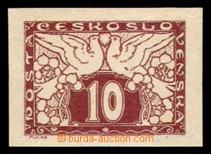 98118 - 1919 Pof.S3N, 10h brown, white paper, marked by Tribuna., Ka