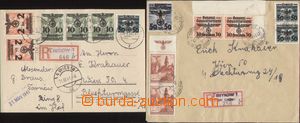 98179 - 1941 GENERALGOUVERNEMENT  2x R celistvost zaslaná do Vídn