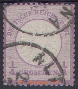 98243 - 1872 Mi.16, výplatní ¼Gr, šedě fialová, čistá pe