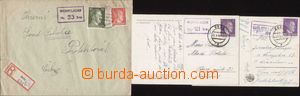 98589 - 1943-44 3x zásilka z táborových poštoven u Mostu, WOHNLA