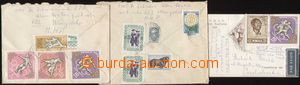 99469 - 1961 comp. 3 pcs of airmail entires (1x Reg letter) to Czech