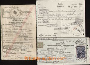 99487 - 1930-37 ŽELEZNICE  sestava 2ks jízdenek + dělnická průk