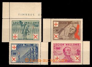 99578 - 1942 BELGIE / WALLONISCHE LEGION  Mi.I-IV, hodnota 20F - po