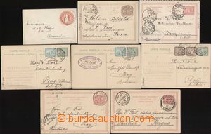 99604 - 1886-1909 comp. 8 pcs of p.stat, from that 7 pcs of PC addre