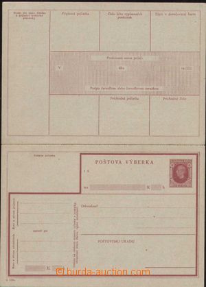 99638 - 1939 stationery CPV1, Order card Hlinka 80h, mark C 1939, co