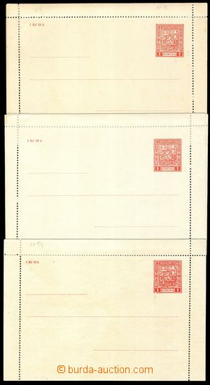 99721 - 1927 CZL2, Znak 1Kč, sestava 3 kusů, dle zpravodaje Celiny