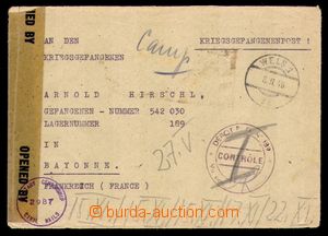 99751 - 1945 FRANCE / ZAJATECKÁ POŠTA  dopis z Rakouska do zajatec