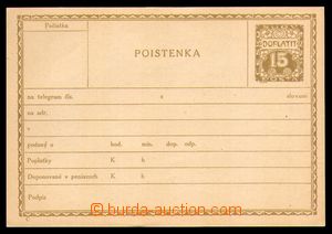 99813 - 1919 CPL2Ca, Ornament 15h, Slovak variety, olive color, nice