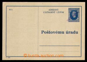 99830 - 1945 CAZ2, Hlinka 50h, fialový ruční přetisk ČESKOSLOVE