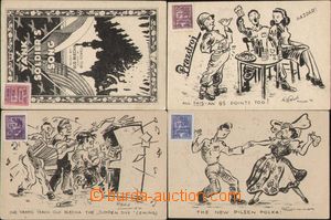99891 - 1945 sestava 4ks pohlednic s námětem osvobození Plzně am