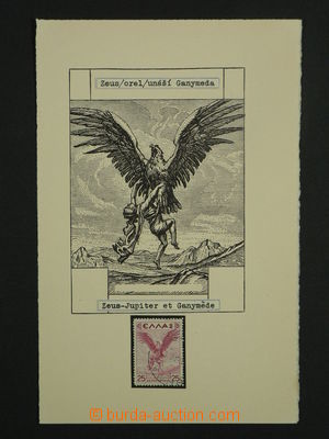 99919 - 1935 Mi.379, rytecká liniová rozkresba obrazu Zeus (orel) 